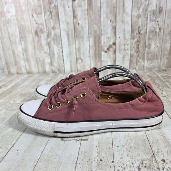 Converse Chuck Taylor All Star Canvas Shoes Rose Pink Lace Up Low‎ Top Women 11 - Picture 2 of 8